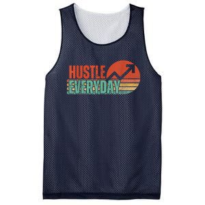 Hustle Everyday Work Hard Successful Entrepreneur Mesh Reversible Basketball Jersey Tank