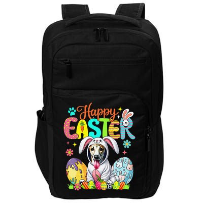 Happy Easter Whippet Cosplay Bunny Chocolate Eggs Owner Impact Tech Backpack