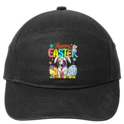 Happy Easter Whippet Cosplay Bunny Chocolate Eggs Owner 7-Panel Snapback Hat