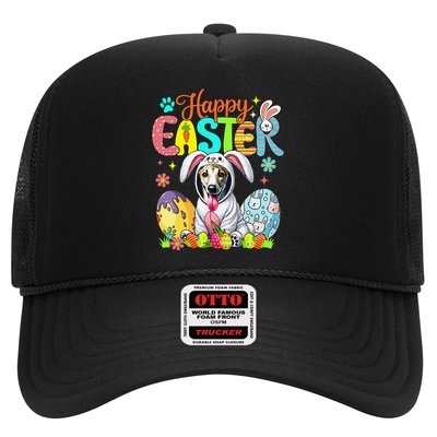 Happy Easter Whippet Cosplay Bunny Chocolate Eggs Owner Trucker Hat