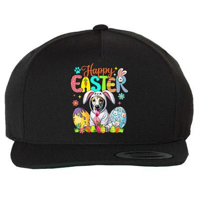 Happy Easter Whippet Cosplay Bunny Chocolate Eggs Owner Wool Snapback Cap