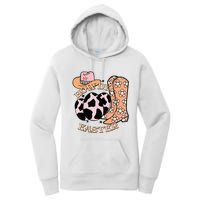 Howdy Easter Western Cow Boots Easter Egg Cowhide Women's Pullover Hoodie