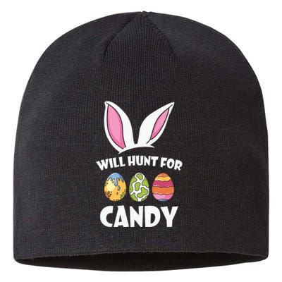 Happy Easter Will Hunt For Candy Easter Day Gift Funny Egg Sustainable Beanie