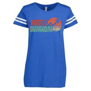 Hustle Everyday Work Hard Successful Entrepreneur Enza Ladies Jersey Football T-Shirt