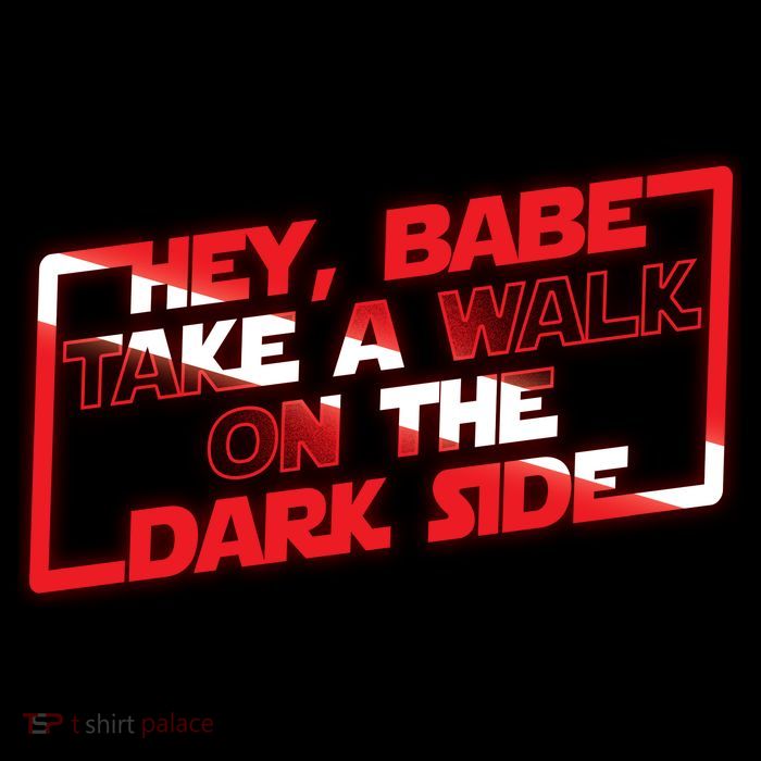 Hey Babe Take A Walk On The Dark Side Drawstring Bag