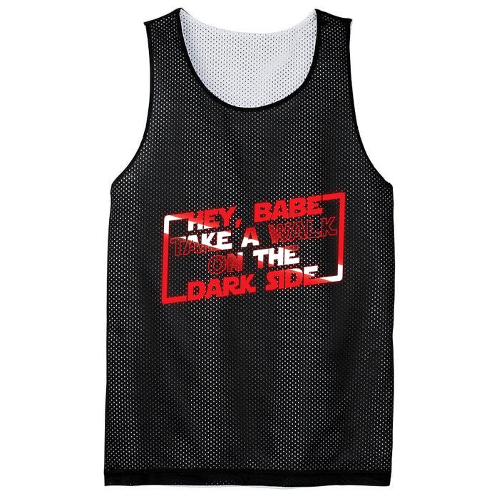 Hey Babe Take A Walk On The Dark Side Mesh Reversible Basketball Jersey Tank