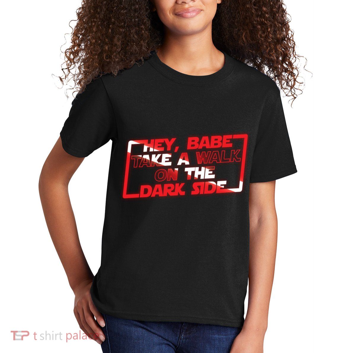 Hey Babe Take A Walk On The Dark Side Kids T-Shirt