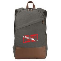 Hey Babe Take A Walk On The Dark Side Cotton Canvas Backpack