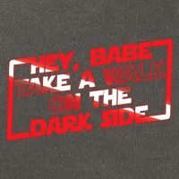 Hey Babe Take A Walk On The Dark Side Cotton Canvas Backpack