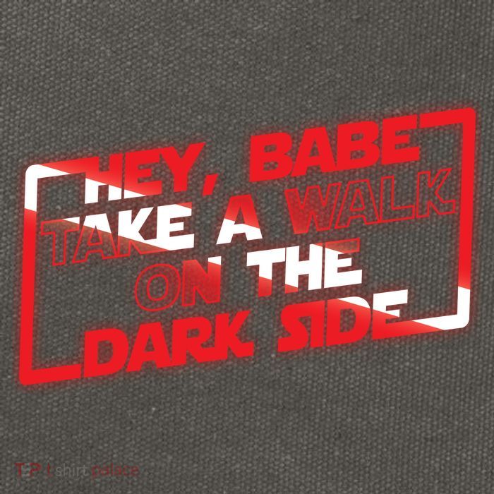 Hey Babe Take A Walk On The Dark Side Cotton Canvas Backpack