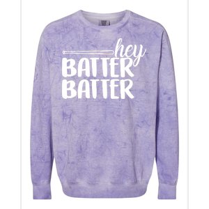 Hey Batter Batter Colorblast Crewneck Sweatshirt