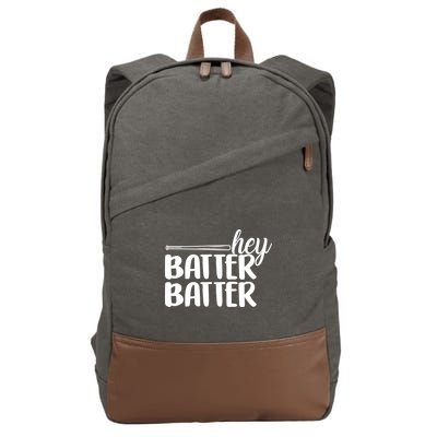 Hey Batter Batter Cotton Canvas Backpack