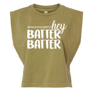 Hey Batter Batter Garment-Dyed Women's Muscle Tee