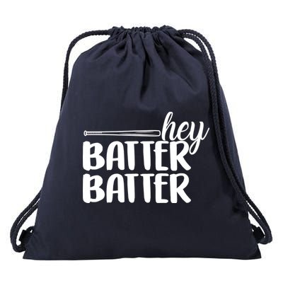 Hey Batter Batter Drawstring Bag