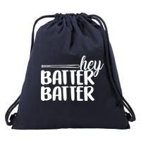Hey Batter Batter Drawstring Bag