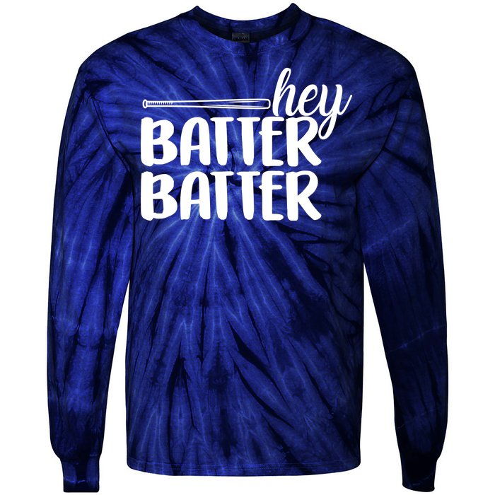 Hey Batter Batter Tie-Dye Long Sleeve Shirt