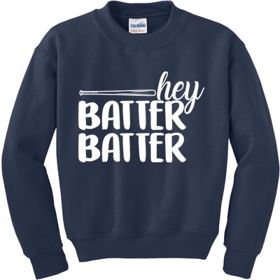 Hey Batter Batter Kids Sweatshirt