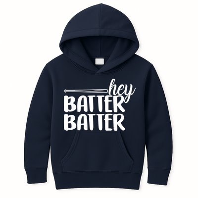 Hey Batter Batter Kids Hoodie