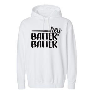 Hey Batter Batter Garment-Dyed Fleece Hoodie