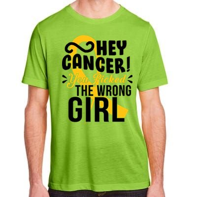 Hey Cancer You Picked The Wrong Girl Adult ChromaSoft Performance T-Shirt