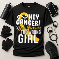 Hey Cancer You Picked The Wrong Girl Cooling Performance Crew T-Shirt