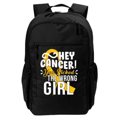 Hey Cancer You Picked The Wrong Girl Daily Commute Backpack