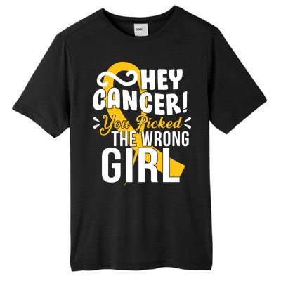 Hey Cancer You Picked The Wrong Girl Tall Fusion ChromaSoft Performance T-Shirt