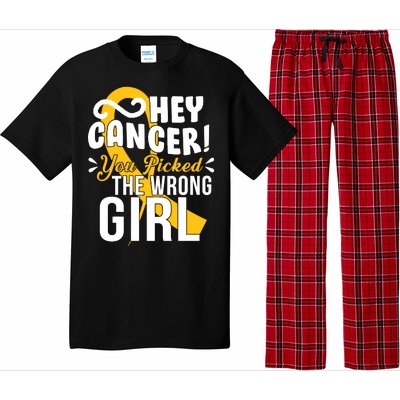 Hey Cancer You Picked The Wrong Girl Pajama Set