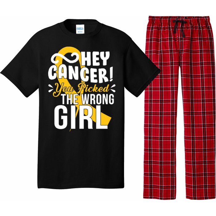 Hey Cancer You Picked The Wrong Girl Pajama Set