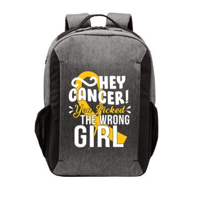 Hey Cancer You Picked The Wrong Girl Vector Backpack