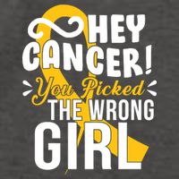 Hey Cancer You Picked The Wrong Girl Vector Backpack