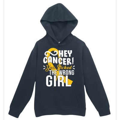 Hey Cancer You Picked The Wrong Girl Urban Pullover Hoodie