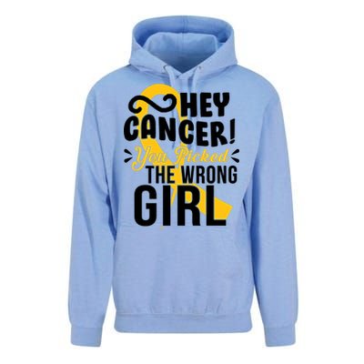 Hey Cancer You Picked The Wrong Girl Unisex Surf Hoodie