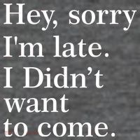 Hey, Sorry I'm Late. I Didn't Want To Come. Poster