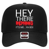 Hey There Demons It's Me Ya Bo! High Crown Mesh Back Trucker Hat