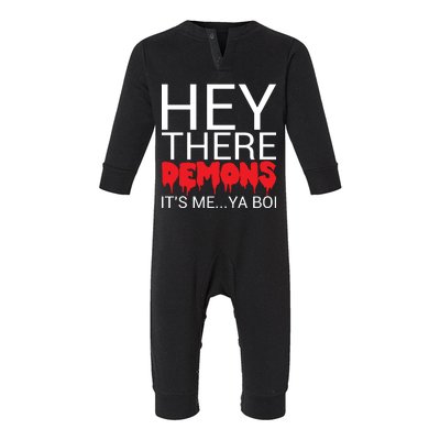 Hey There Demons It's Me Ya Bo! Infant Fleece One Piece