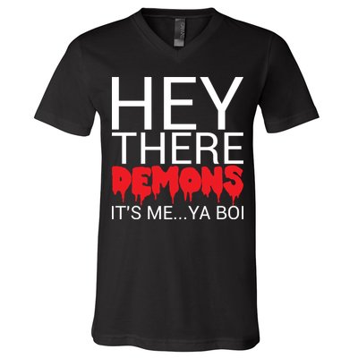 Hey There Demons It's Me Ya Bo! V-Neck T-Shirt