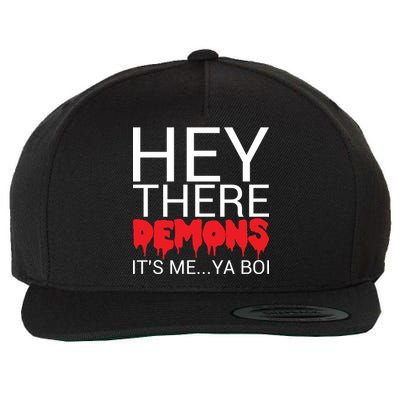 Hey There Demons It's Me Ya Bo! Wool Snapback Cap