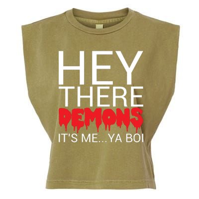 Hey There Demons It's Me Ya Bo! Garment-Dyed Women's Muscle Tee