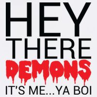 Hey There Demons It's Me Ya Bo! Garment-Dyed Sweatshirt