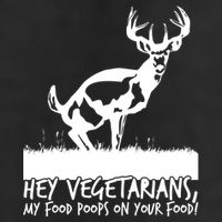 Hey Vegetarian My Food Poops On Your Food 7 Panel Mesh Trucker Snapback Hat