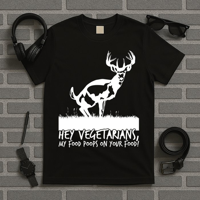 Hey Vegetarian My Food Poops On Your Food T-Shirt