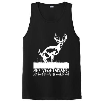 Hey Vegetarian My Food Poops On Your Food PosiCharge Competitor Tank