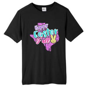 Happy Easter Y'all Texas Easter Bunny Face Tall Fusion ChromaSoft Performance T-Shirt