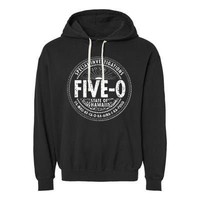 Hawaii Five 0 H50 Hawaii 50s Vintage 1959 Garment-Dyed Fleece Hoodie