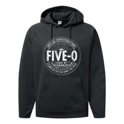 Hawaii Five 0 H50 Hawaii 50s Vintage 1959 Performance Fleece Hoodie