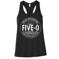 Hawaii Five 0 H50 Hawaii 50s Vintage 1959 Women's Racerback Tank