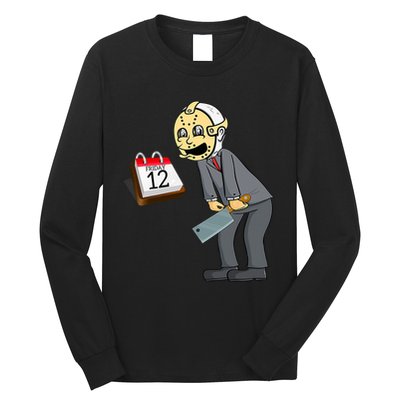Hilarious Friday 12th Funny Horror Movie Parody Long Sleeve Shirt
