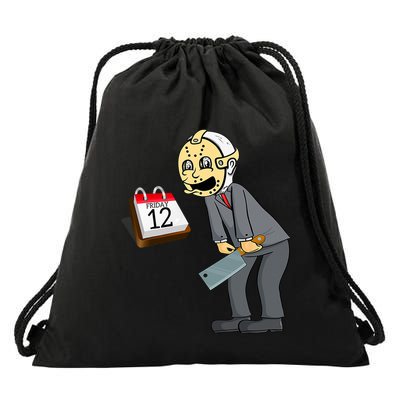 Hilarious Friday 12th Funny Horror Movie Parody Drawstring Bag