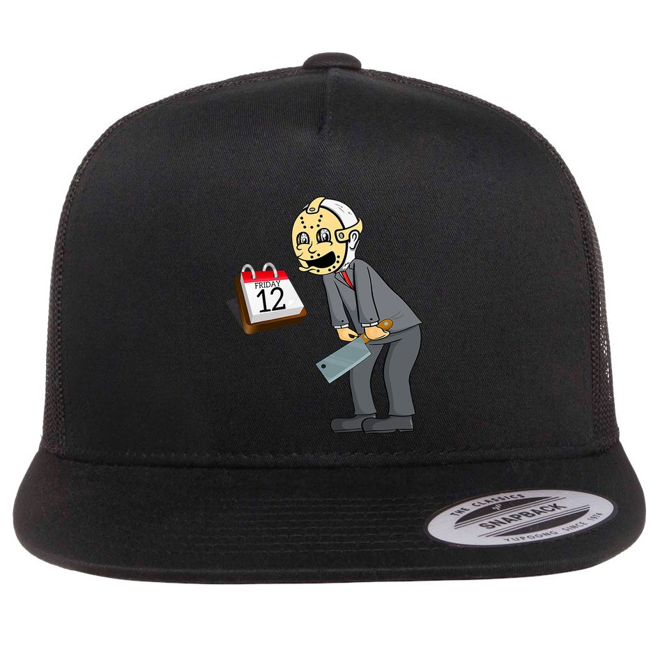 Hilarious Friday 12th Funny Horror Movie Parody Flat Bill Trucker Hat